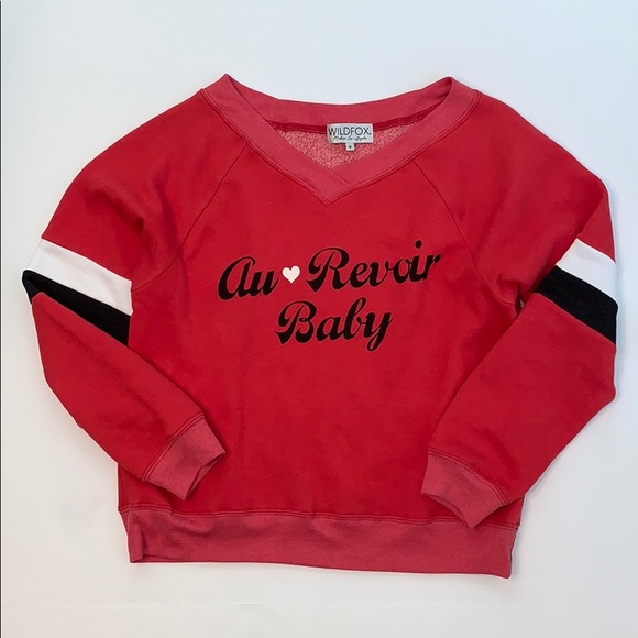 WILDFOX ‘Au Revoir Baby’ Sweatshirt Fleece Small - Picture 9 of 16
